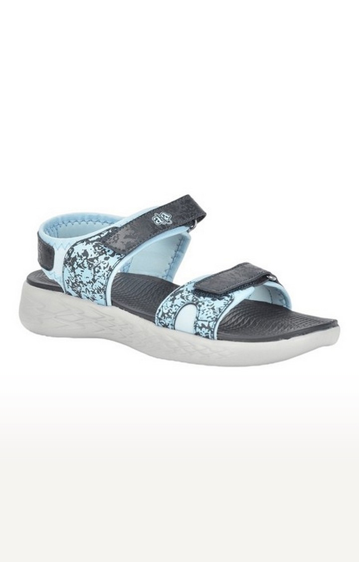 Women's Blue Velcro Open Toe Sandals