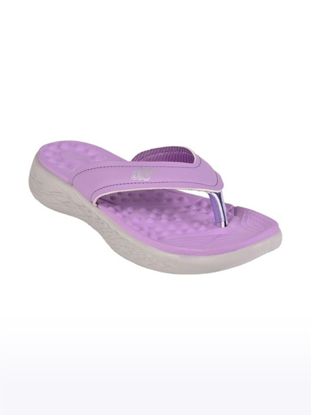 Women's A-Ha PU Purple Slippers