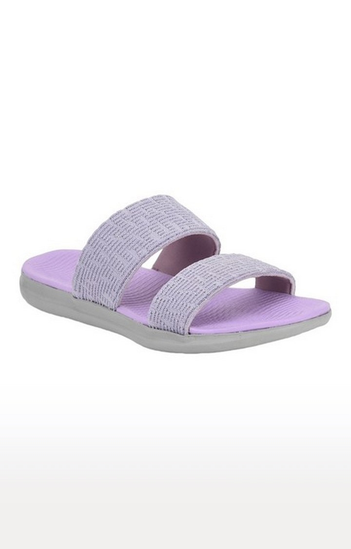 Women's Purple Slip On Open Toe Flip Flops