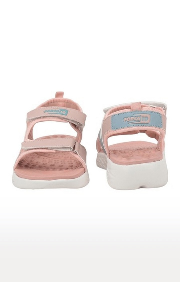 Women's Pink Velcro Open Toe Sandals