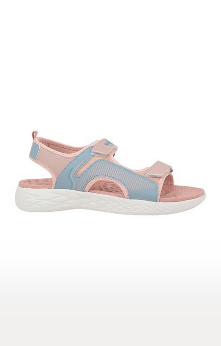 Women's Pink Velcro Open Toe Sandals