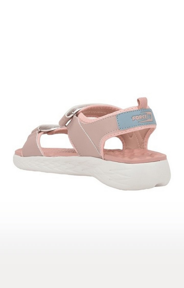 Women's Pink Velcro Open Toe Sandals