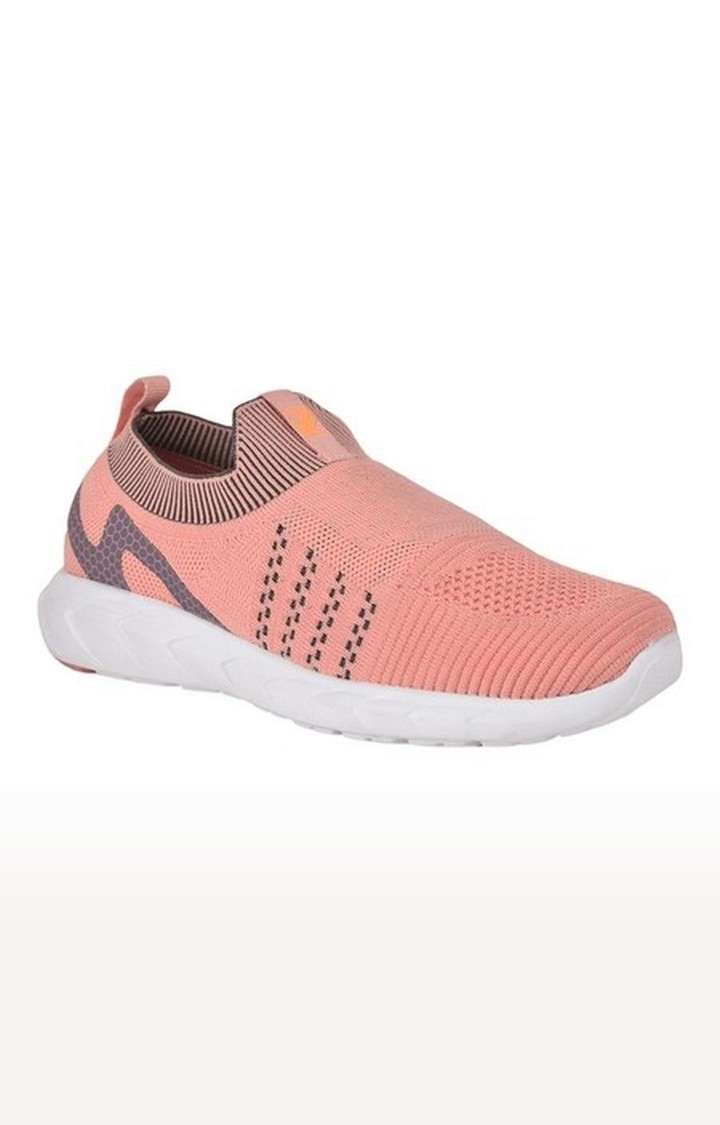 Women's Pink Slip On Closed Toe Casual Slip-ons