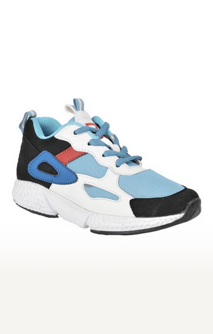 Liberty | Unisex Blue Lace-Up Round Toe Running Shoes