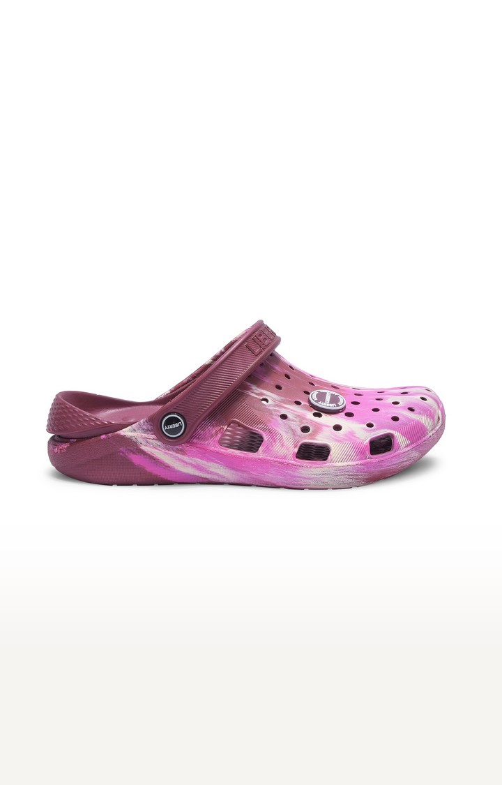 Women's Pink Slip on Round Toe Clogs