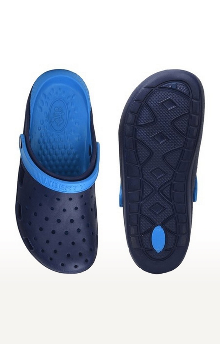 Men's Blue Slip On Closed Toe Clogs