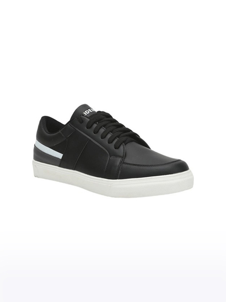 Men's Gliders PU Black Sneakers