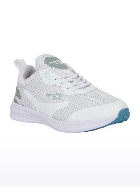 Men's Force 10 White Running Shoes