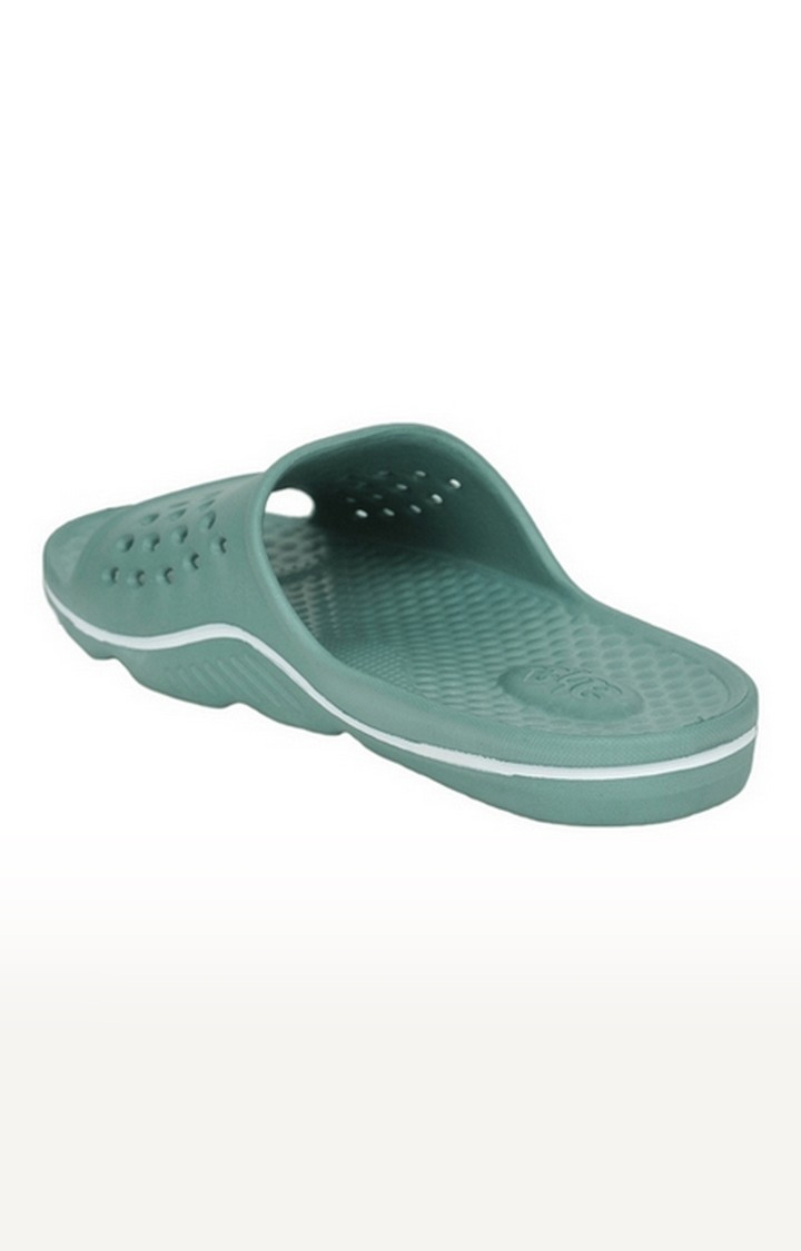 Men's Green Slip On Open Toe Flip Flops