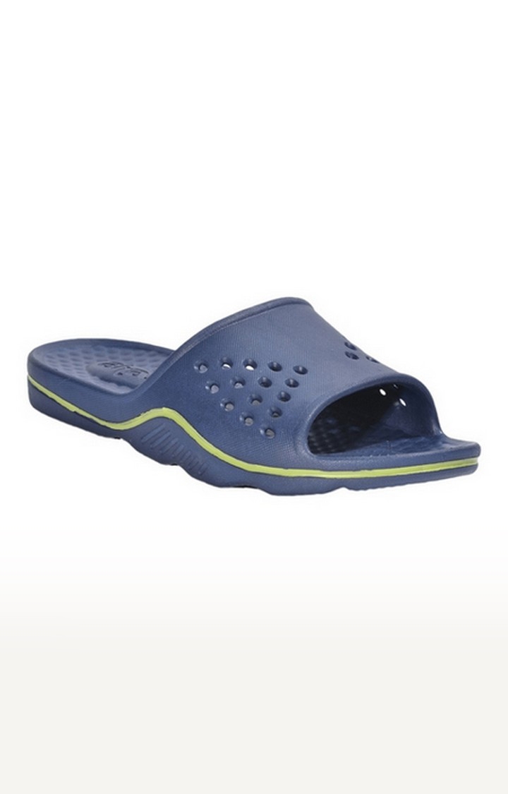Men's Blue Slip On Open Toe Flip Flops