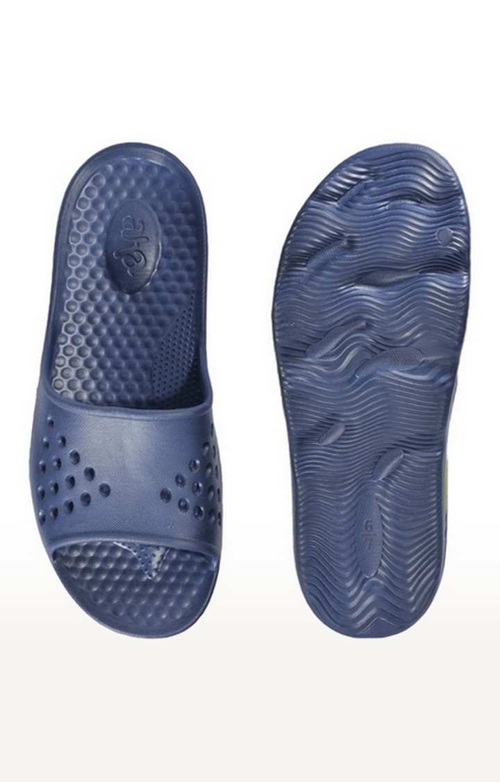 Men's Blue Slip On Open Toe Flip Flops