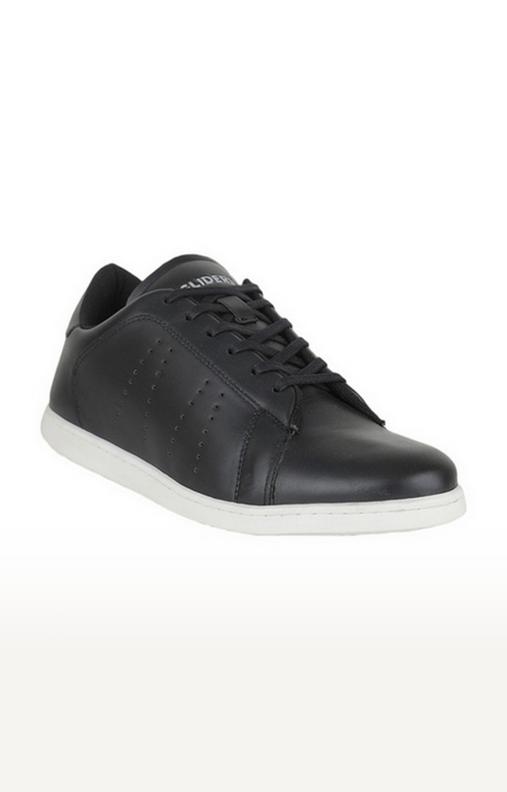 Liberty | Men's Black Lace-Up Round Toe Sneakers