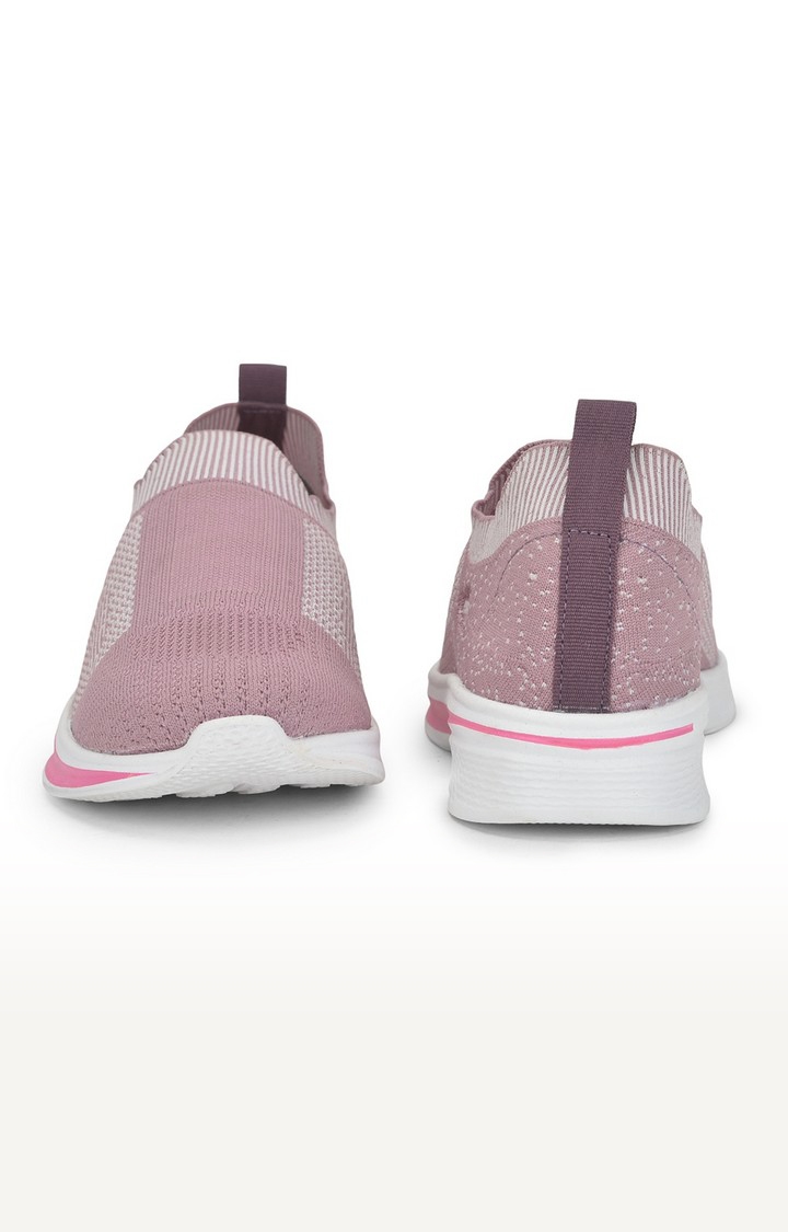 Women's Pink Slip on Round Toe Casual Slip-ons