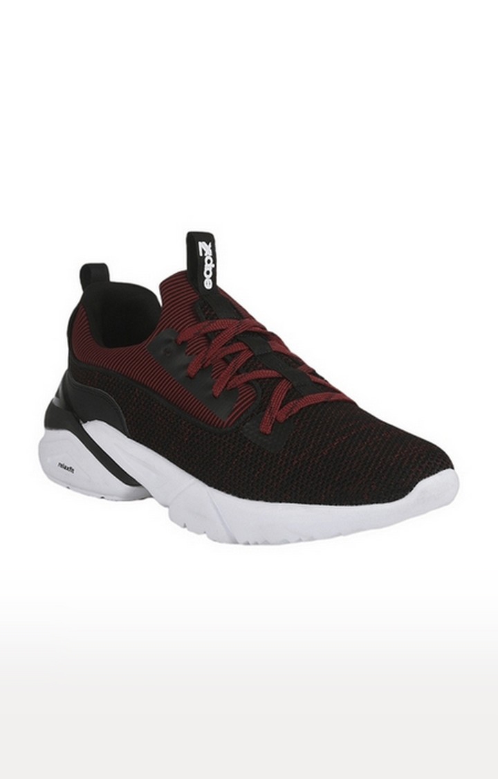 Men's Red Lace up Round Toe Running Shoes