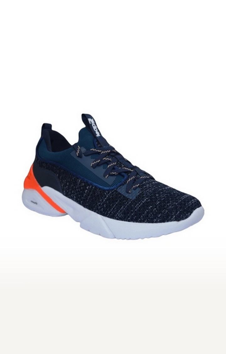 Liberty | Men's Blue Lace up Round Toe Running Shoes