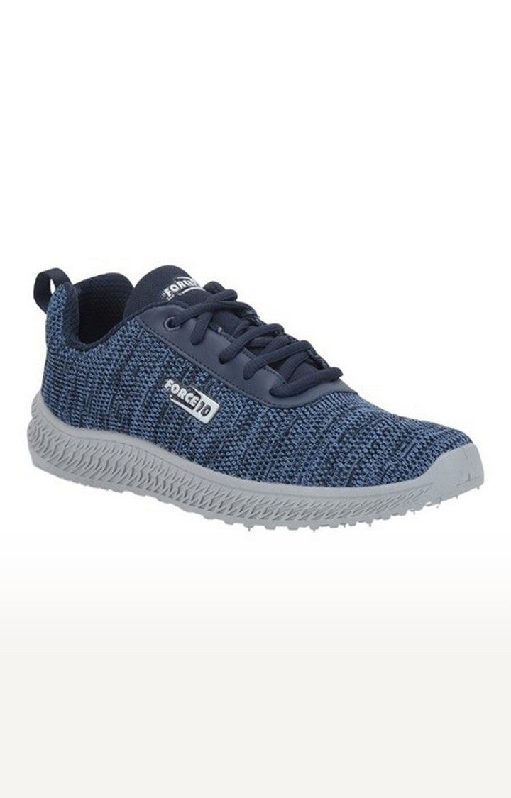 Liberty | Women's Blue Lace-Up Round Toe Running Shoes