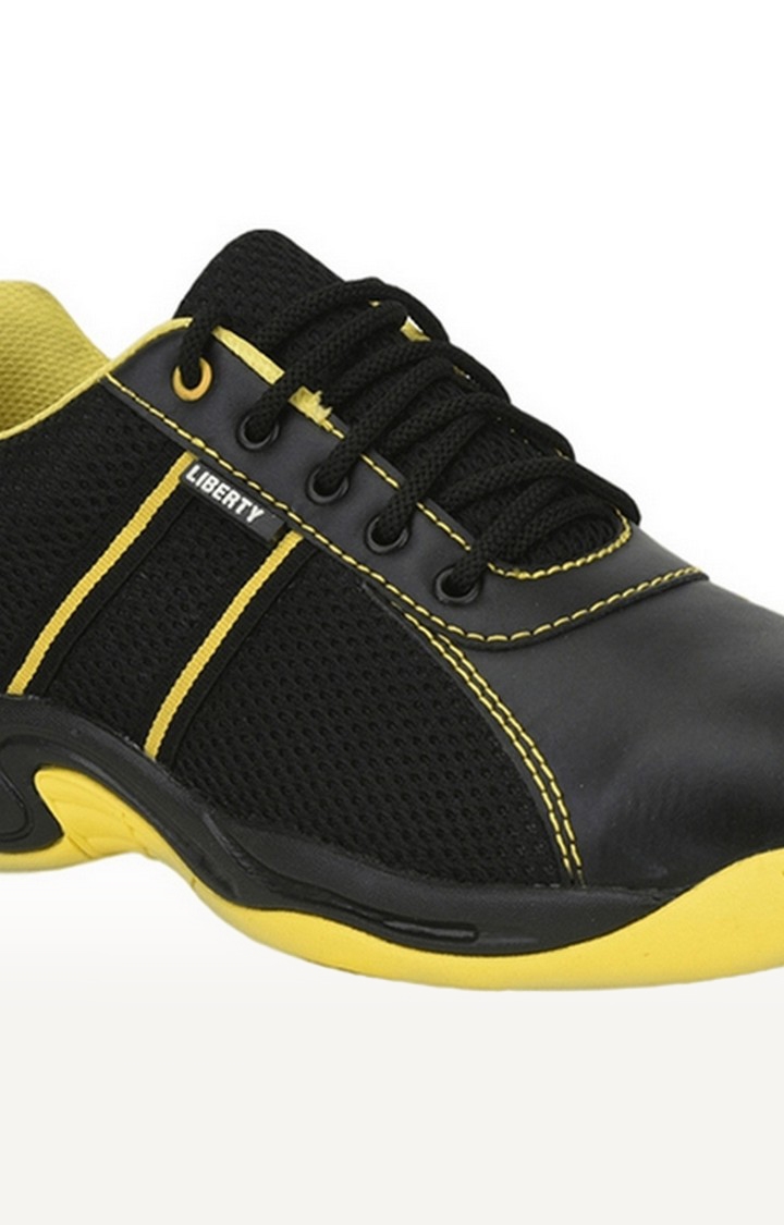 Men's Yellow Lace up Round Toe Casual Slip-ons