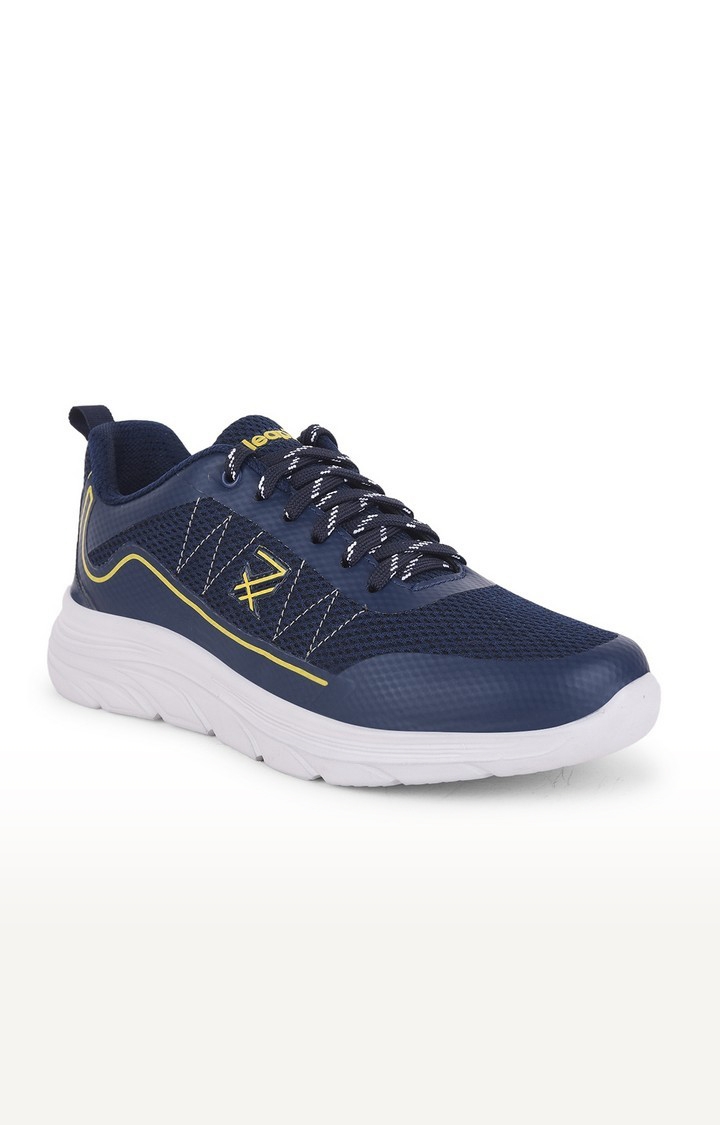 Liberty | Men's LEAP7X Navy Blue Solid Running Shoes