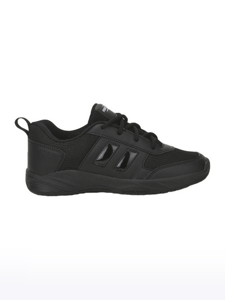 Unisex Force 10 Black School Shoes