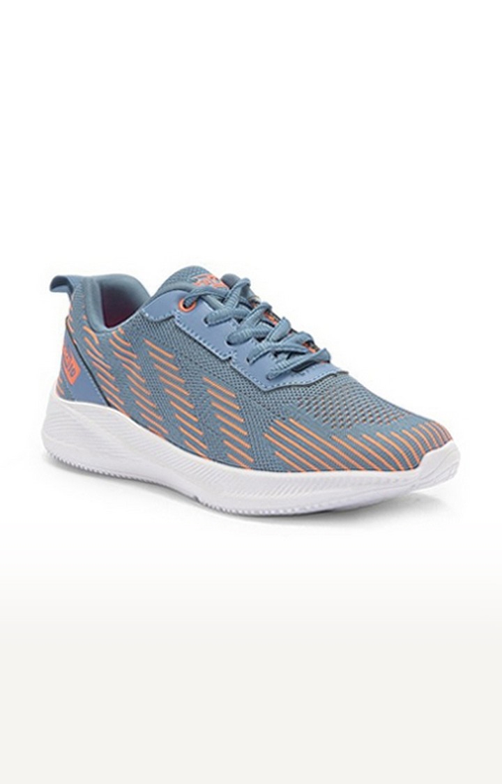 Women's Blue Lace-Up  Running Shoes