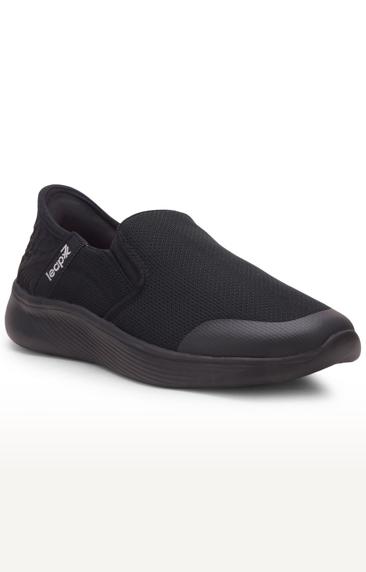 LEAP7X by Liberty EZZAR-1 Black Sports Shoes for Men