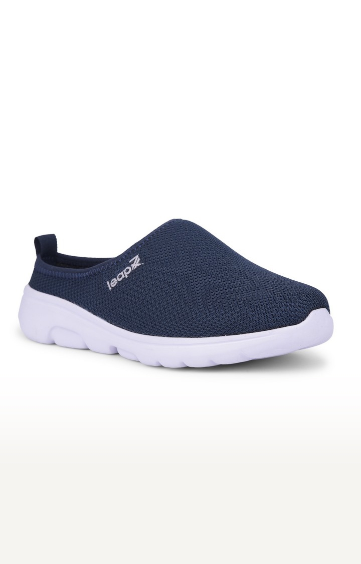 Women's LEAP7X Navy Blue Solid Casual Slip on Shoes