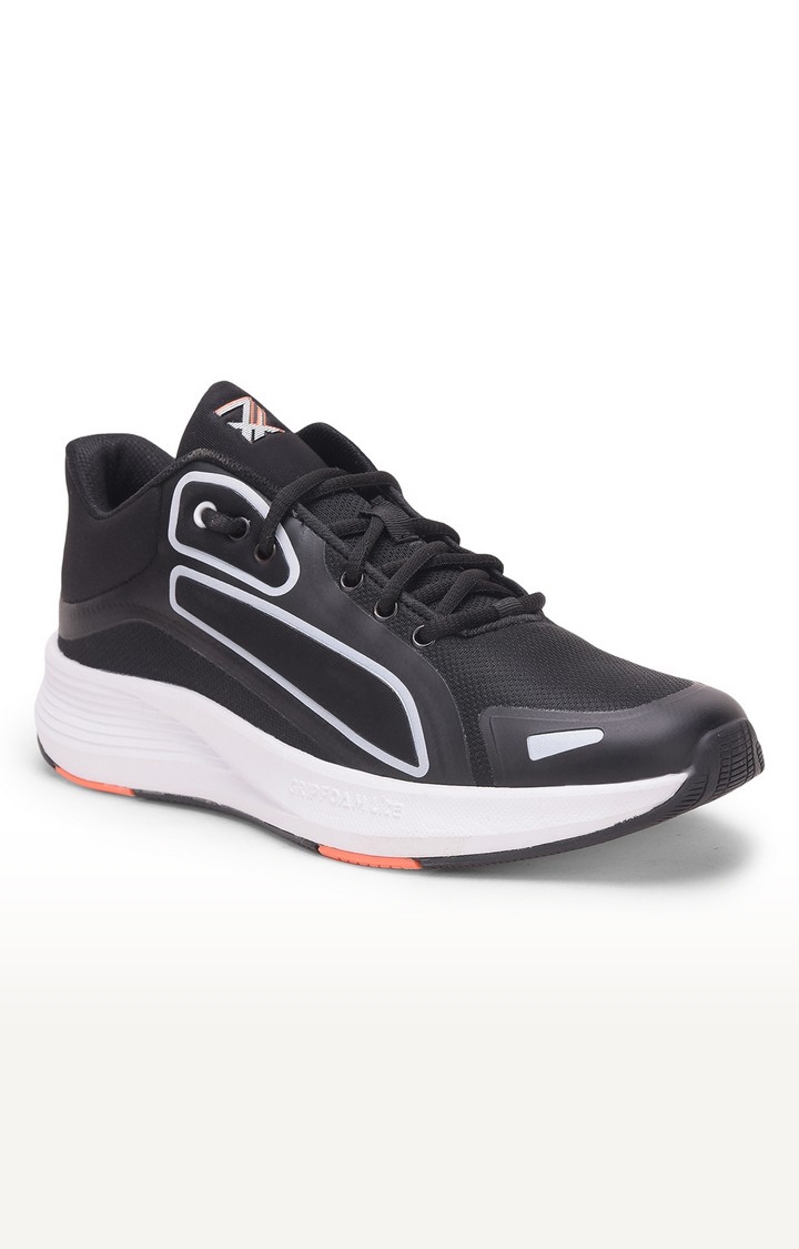 Liberty | Force 10 by Liberty GRIPPER-1E Black Sports Shoes for Men