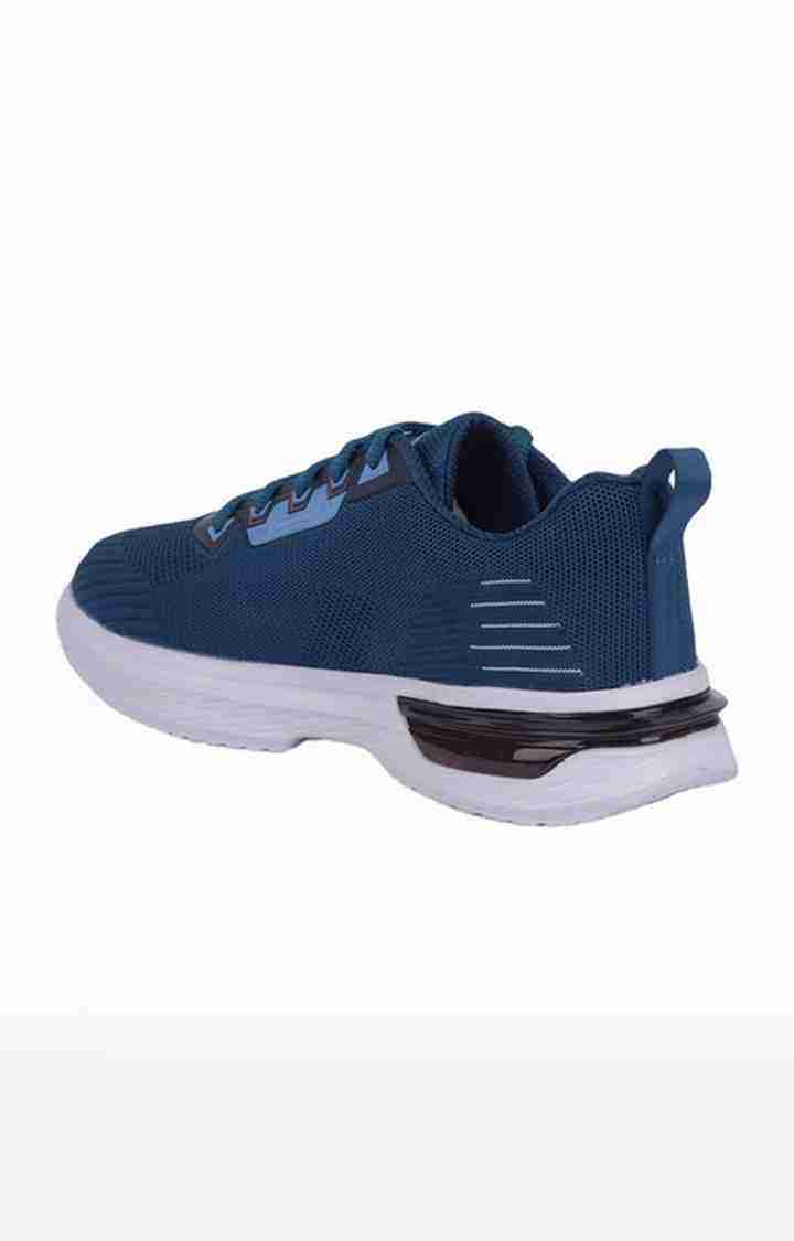 Men's Blue Lace up Round Toe Running Shoes