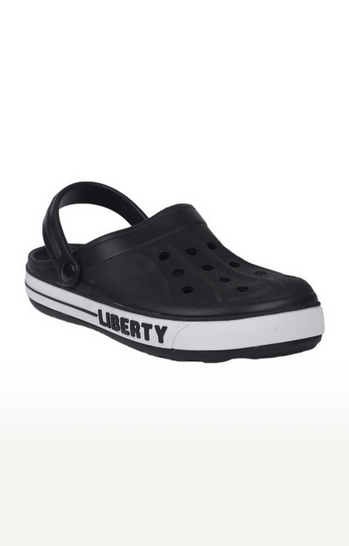 Liberty | Men's Black Slip On Closed Toe Clogs