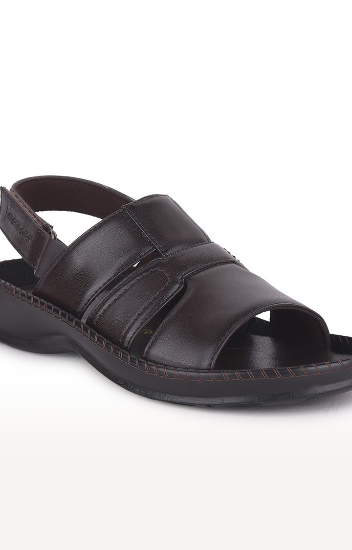 Men's Brown Slip On Open Toe Sandals
