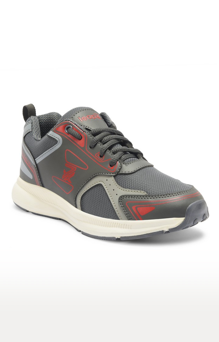 Unisex Grey Slip on Round Toe Running Shoes