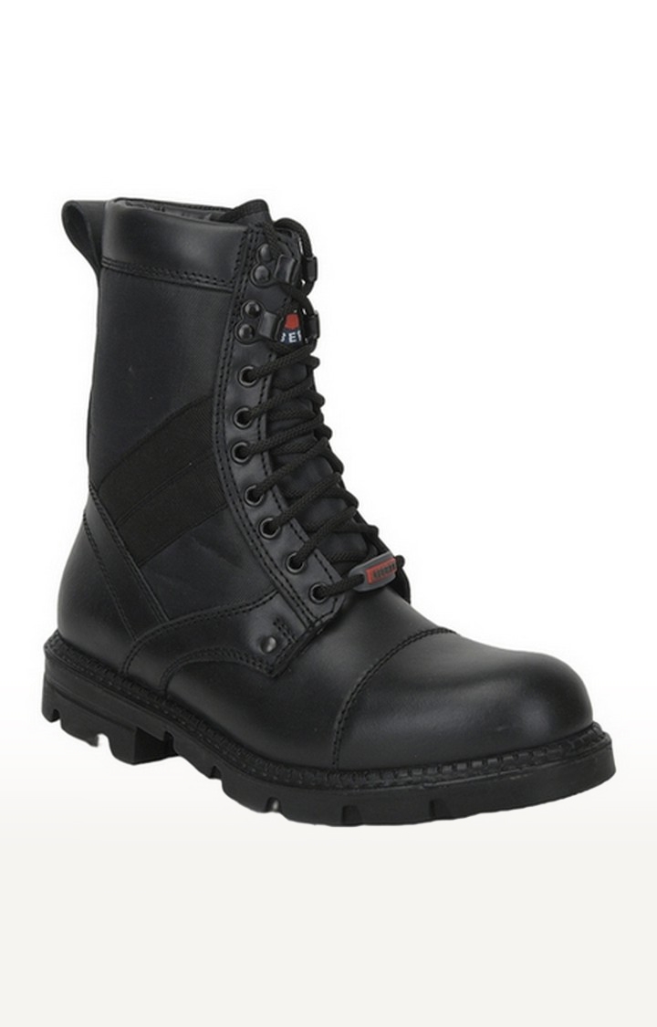 Liberty | Men's Black Lace up Round Toe Boots