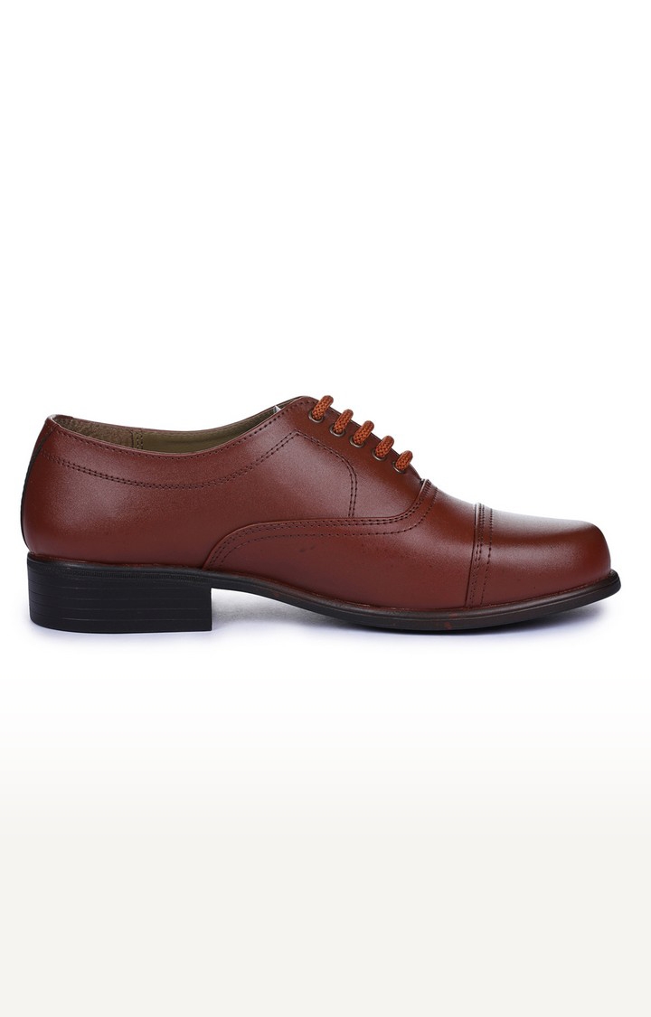 Men's Brown Lace up Round Toe Formal Lace-ups