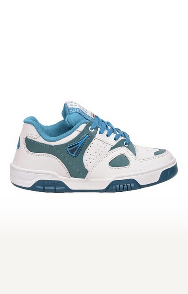 Liberty | Men's Blue Lace-Up Round Toe Running Shoes