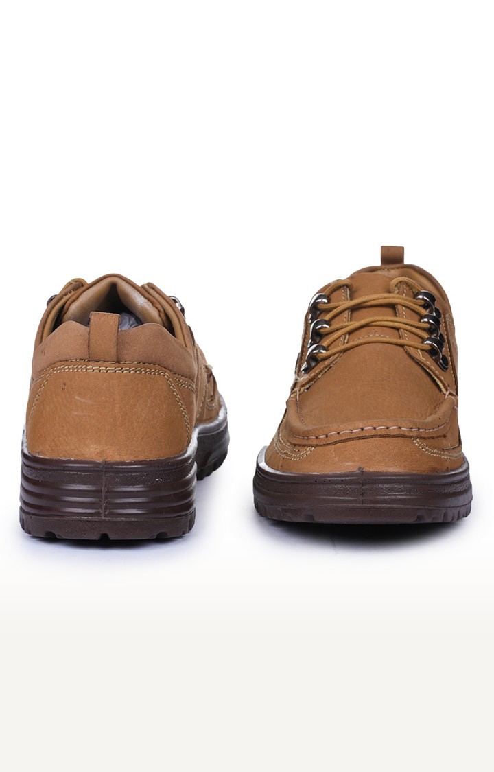 Men's Brown Lace up Round Toe Casual Lace-ups