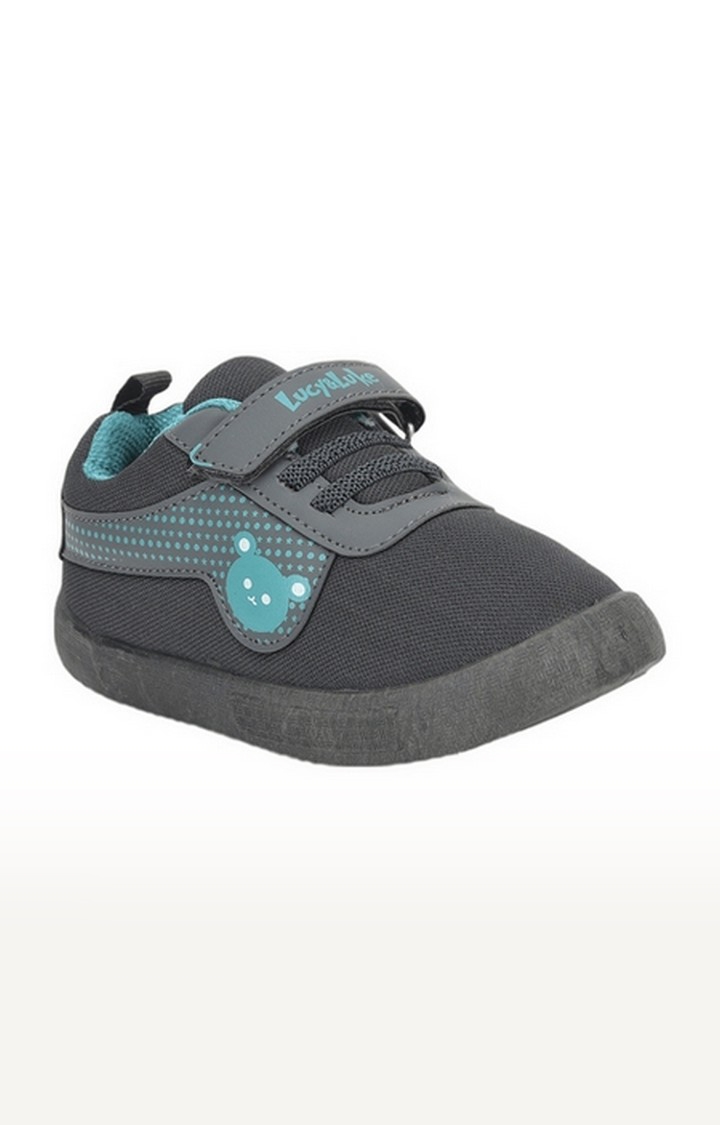 Unisex Lucy and Luke Grey Casual Slip-ons