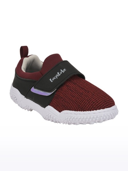 Unisex Lucy and Luke Maroon Casual Slip-ons