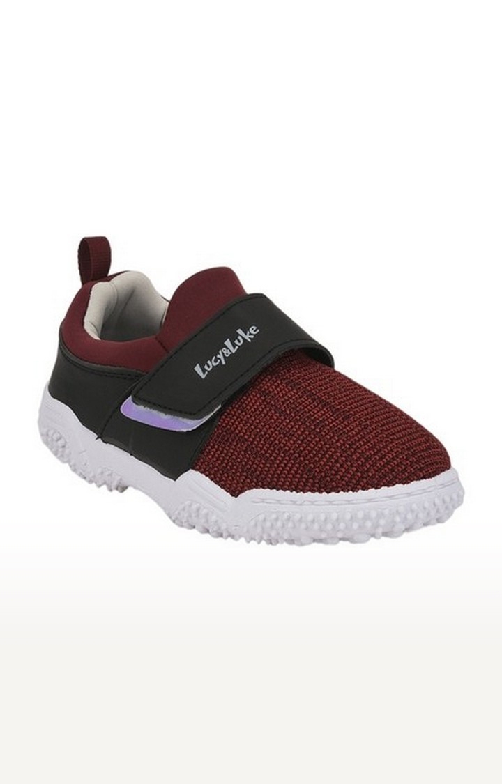Unisex Lucy and Luke Maroon Casual Slip-ons