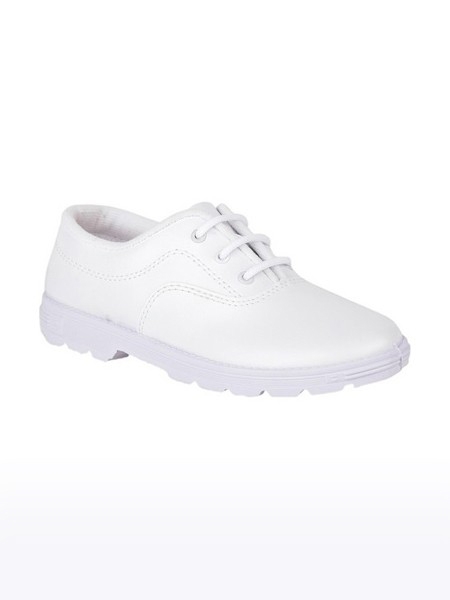Unisex Prefect Synthetic White School Shoes