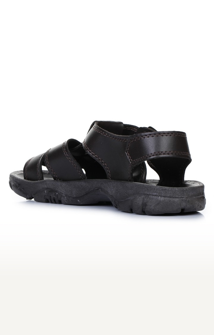 Men's Brown Slip on Open Toe Sandals