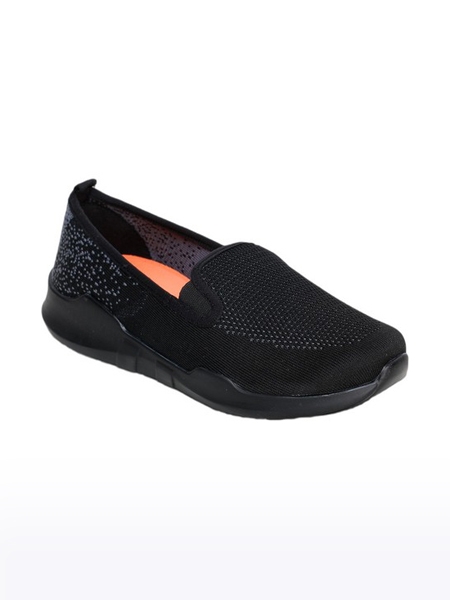 Women's Force 10 Canvas Black Casual Slip-ons