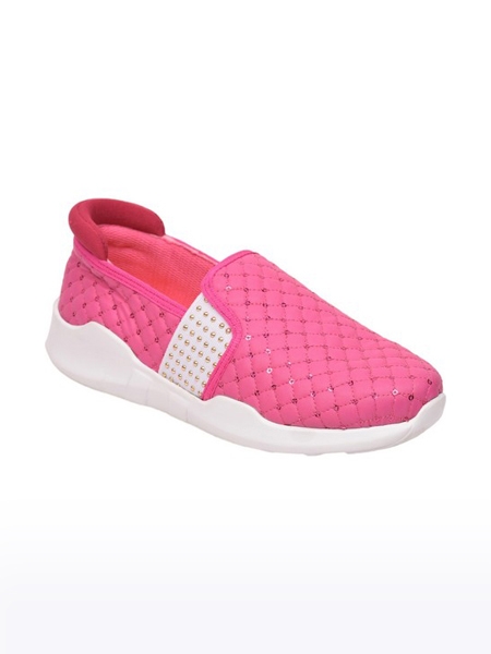 Women's Force 10 Canvas Pink Casual Slip-ons