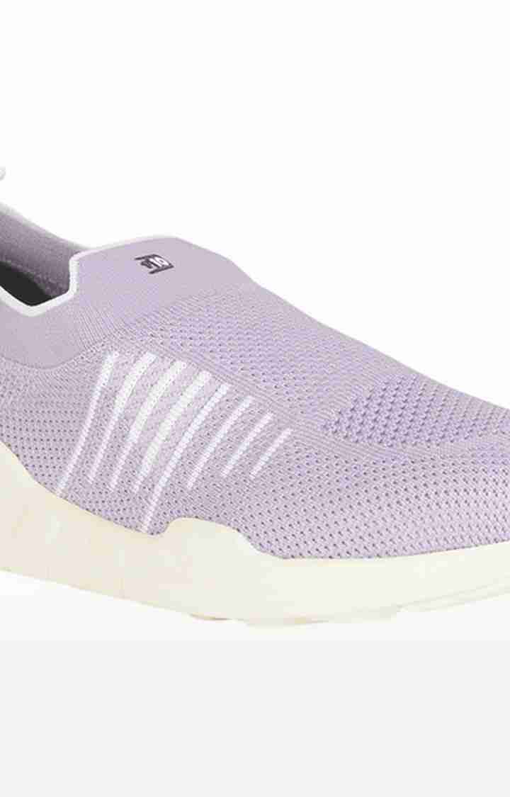 Women's Purple Slip On Round Toe Casual Slip-ons
