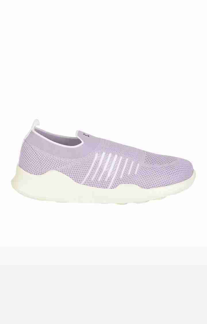 Women's Purple Slip On Round Toe Casual Slip-ons