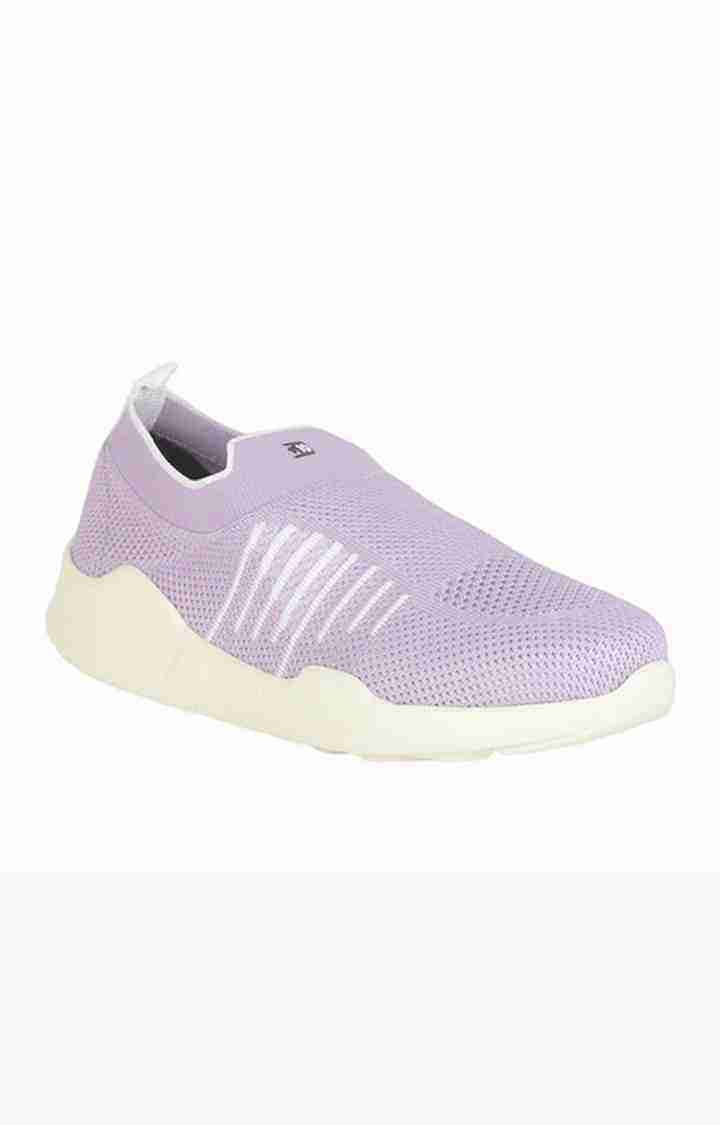 Women's Purple Slip On Round Toe Casual Slip-ons