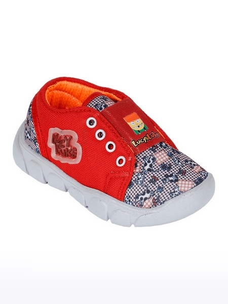 Unisex Lucy and Luke Red Casual Slip-ons