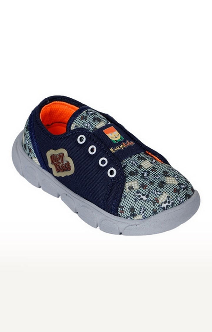 Lucy & Luke by Liberty Unisex Blue Casual Slip-ons