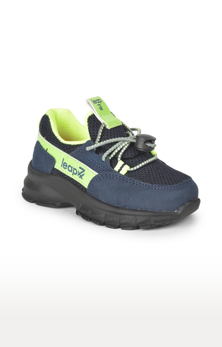 Unisex Navy Lace up Round Toe Casual Lace-ups