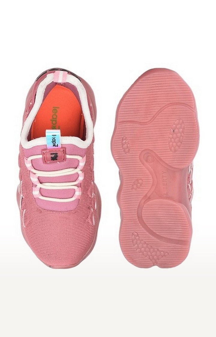 Unisex Pink Slip On Round Toe Running Shoes