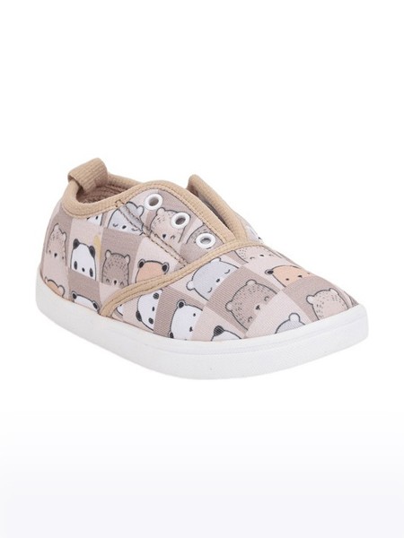 Unisex Lucy & Luke Canvas Beige Casual Slip-ons